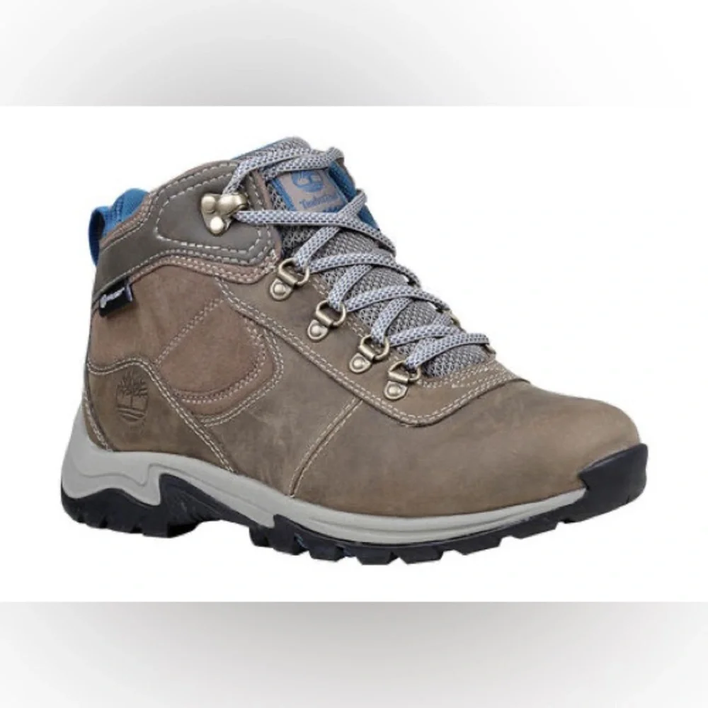 Timberland Mt. Maddsen Mid Waterproof Hiking Boots in blue/gray